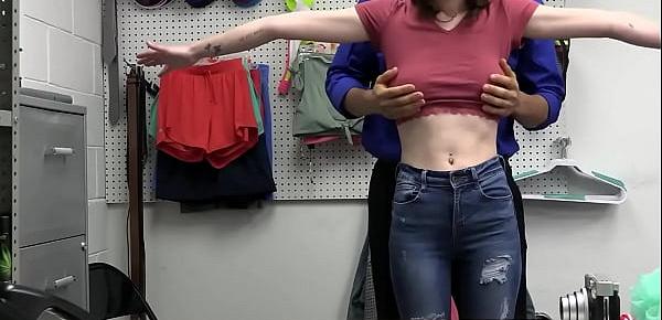  Busty teen thief is fucked by an officer